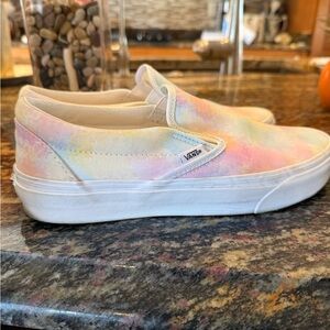 Vans Slip-On Classic Tie-Dye Pastel Sneakers – Women’s 9.5 - Great Condition